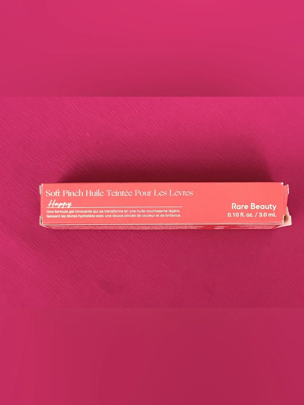 Rare Beauty Soft Pinch Soft Pink “Happy” Lightweight Lip Oil 0.10fl.oz./3ml NWT